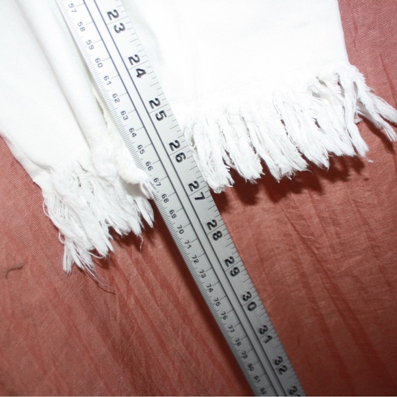 Maje Raw Hem White Jeans 🌵34 - Picture 3 of 13